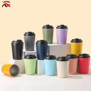 ถ้วยกาแฟสแตนเลสสตีลในรถยนต์แบบพกพาน้ำหนักเบาใช้ซ้ำได้ความจุ350มล. ถ้วยเก็บความร้อนแบบ304ในระยะยาว - Product Image 5