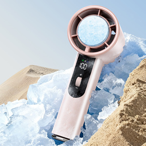 Handheld Cooling Plate <b>Fan</b> Foldable 3000mAh Battery 100 Speed Adjustable Portable <b>USB</b> Rechargeable Ice <b>Mini</b> Household Outdoor - Product Image 5