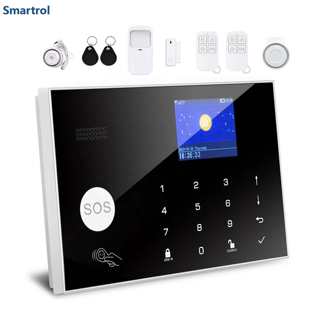 OEM ODM RFID APP Indoor Anti Theft Wireless Home Security Alarm System Tuya Burglar Wifi GSM Smart Home Alarm System Kit