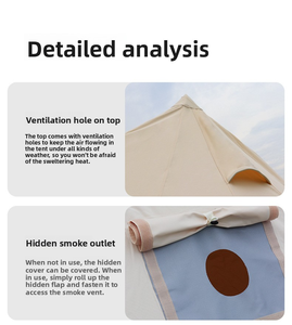 Nouvelle Arrivée Tente de Glamping Extérieure pour Fêtes Familiales <span class=keywords><strong>Prix</strong></span> Usine Tentes Safari pour Hôtels en Plein Air - Product Image 4