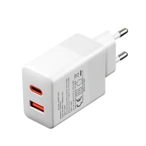 New 25W 30w 33W 45w 65w Gan Charger Portable Mobile Phones Charger USB Type C Fast Wall Charger