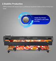Impresora Eco-Solvente de Formato Grande de 1.8m con Doble Cabezal de Impresión I3200 para Pancartas Publicitarias y Vinilo Rollo a Rollo