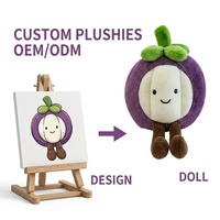 Jouets en peluche personnalisés en tissu super doux avec rembourrage en coton PP, fonction anti-stress, services OEM/ODM, porte-clés animaux en peluche
