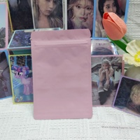 Sachets auto-scellants colorés givrés double face opaques mats pour bijoux, sacs à bijoux en film laser + matériau CPP