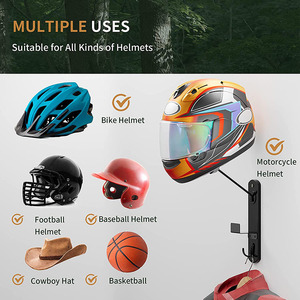 JH-Mech supporto per <span class=keywords><strong>casco</strong></span> <span class=keywords><strong>da</strong></span> moto facile <span class=keywords><strong>da</strong></span> installare e applicazioni larghe supporto a <span class=keywords><strong>parete</strong></span> supporto per <span class=keywords><strong>casco</strong></span> robusto e durevole - Product Image 3