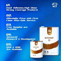 Peinture automobile dorée en gros à haute teneur en solides, peinture de carrosserie pour atelier de réparation automobile, diluant acrylique polyuréthane