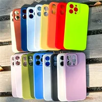 Coque en silicone liquide néon pour iPhone 16 17 Pro Max, étui fluorescent pour iPhone 13 XS Max, coques pour iPhone 14 15 Pro Max avec protection intégrale de l'objectif