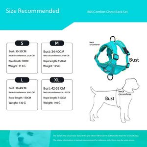 Vente en gros Gilet pour chien réfléchissant respirant avec harnais pour animaux de compagnie en tissu de maille doux de style luxe avec sangle de poitrine et laisse - Product Image 2