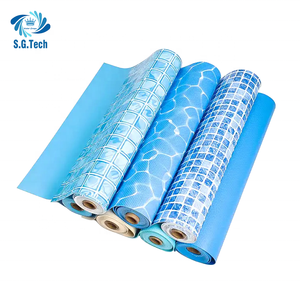 Couronne d'eau <span class=keywords><strong>prix</strong></span> du fabricant PVC revêtement de piscine personnalisé mosaïque bleu eau anti-dérapant doublure en vinyle - Product Image 2