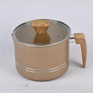 Juegos de utensilios de cocina antiadherentes de 9 piezas con asas para mantener el frío <span class=keywords><strong>y</strong></span> herramientas de silicona, cazuela de vidrio para placa de inducción para cocinar en la cocina - Product Image 5