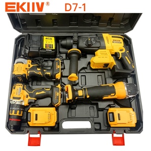 EKIIV 20v 4ah Perceuse à percussion portable sans fil, clé à chocs sans balais, kits d'outils électriques combinés DW2113 EKIIV 20v 4ah - Product Image 4