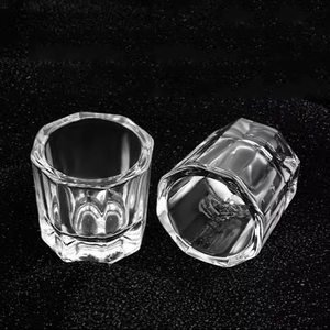 Bol en verre pour nail art, support pour liquide acrylique, récipient pour dissolvant de vernis gel, coupelle de mélange en cristal pour salon de manucure - Product Image 6
