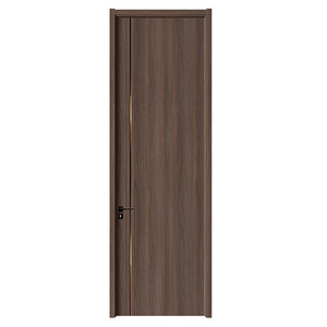 Puertas Interiores Minimalistas de Madera Maciza con Acabado para Uso en Dormitorios y Hoteles, Apertura Manual - Product Image 6
