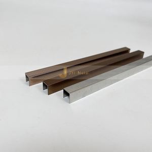 201 304 316 430 Wholesale Mirror Stainless Steel <b>Tile</b> Trim Strip U Shape Type Decorative Accessories - Product Image 3