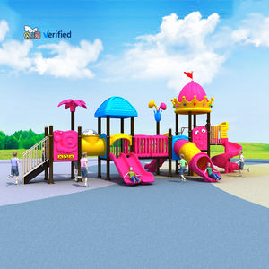 Juego de columpios de tobogán de jardín de infantes de plástico Multicolor, Material de acero, equipo de jardín para niños al aire libre para <span class=keywords><strong>parques</strong></span> de aventura - Product Image 6