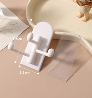 Crochets multifonctionnels en plastique pour notes de musique dortoir étudiant adolescentes salle de bain cuisine murale