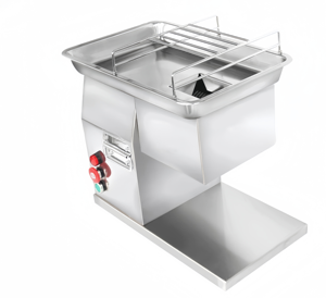 Rebanadora de Carne Eléctrica Comercial de 220V, Totalmente Automática, con Cuchilla de Acero Inoxidable y Grosor Ajustable, Tipo Mesa, Nueva - Product Image 1