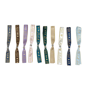 Gelang Kain Satin Poliester untuk Pesta Pernikahan Kustom dengan Pengunci yang Dapat Digunakan Kembali untuk Acara Festival - Product Image 5