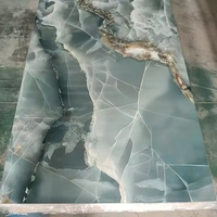 Vente en gros Feuille de marbre PVC Panneau de revêtement mural décoratif intérieur 2.5*1220*2440 Feuille de plastique en pierre de faux marbre