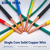Kabel Listrik Tembaga BV Harga Pabrik Inti Tembaga Padat Tahan Api Berisolasi PVC untuk Instalasi Rumah