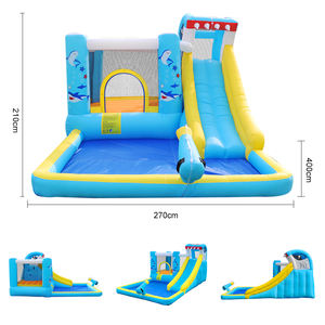 Petit lit de saut monstre extérieur Divertissement <span class=keywords><strong>garde</strong></span> du <span class=keywords><strong>corps</strong></span> aérien avec petit toboggan gonflable Trampoline matelas château enfants - Product Image 6