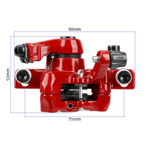 Pinza de Freno de Disco Trasera Derecha Roja para Patinete Eléctrico Dualtr VSET Zer 10X, Delantera y Trasera, Aleación de Aluminio, Incluye Pastillas y Piezas - Product Image 2