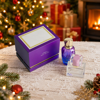 Boîte personnalisée avec couvercle et base, insert en EVA pour l'emballage de flacons cosmétiques, emballage de luxe pour parfums et huiles essentielles, boîte en papier