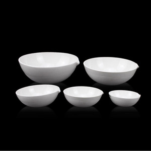 Platos de Evaporación de Cerámica, Fondo Redondo, Hemisféricos, 60ml, 75ml, 125ml, 150ml, 200ml, 500ml, para Uso en Laboratorio - Product Image 1