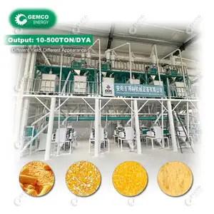 Compact Commercial Maize Small Scale Corn Complete Grits Making Machinery for Small Large Scale Flour Milling Manufacturing