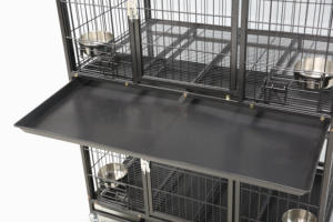 D192A-3F,โรงงานโดยตรงสแควร์หลอดกรงสุนัขขนาดใหญ่,3ชั้นกรง,กรงสุนัขในเชิงพาณิชย์ - Product Image 3