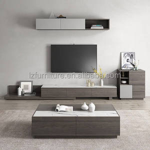 เฟอร์นิเจอร์ห้องนั่งเล่นสไตล์ใหม่ขายส่ง ตู้วางทีวีทันสมัย โต๊ะกาแฟ - Product Image 5
