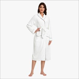 Peignoirs de luxe unisexes pour hôtel, peignoirs personnalisés en coton éponge confortable pour femmes, peignoirs en bambou, ensembles de vêtements de détente - Product Image 3