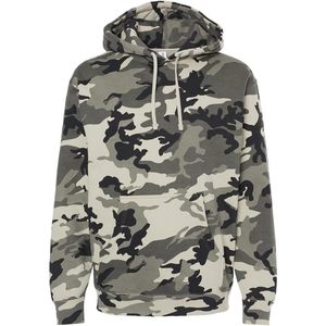 Independent Trading Co. Sweat-shirt à capuche Snow Camo S pour homme (IND4000) Écran anti-rides anti-rétrécissement Hip-Hop XL - Product Image 3