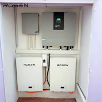 Système d'énergie solaire Lux Power 10KW Système d'énergie solaire de réseau américain de secours par batterie au lithium Système PV complet