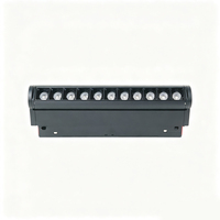 Grille de rail magnétique rotative à 180 degrés en aluminium avec spots LED pour lecture, idéale pour salon, bureau et chambre à coucher
