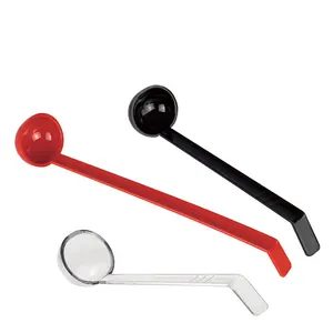 Long Black Red Kitchen Ladle Clear Plastic Ladle Polycarbonate Punch Ramen Soup Ladle