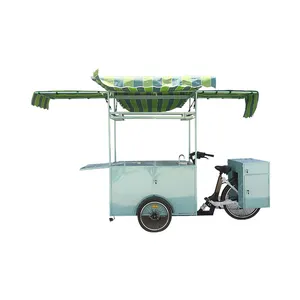 Electric Food Ice Cream Truck Tricycle For Cargo Tricycle Food Truck With Full Kitchen
