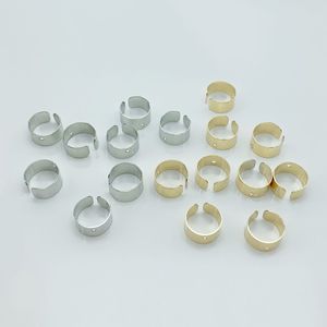 Pendientes de clip de aleación de zinc en forma de C, accesorio de joyería de moda unisex para ir al trabajo, color blanco K - Product Image 3