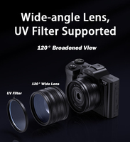 Appareil photo numérique reflex numérique abordable SONIDA 5k avec capteur CMOS certifié Rohs, vidéo Full HD pour la photographie