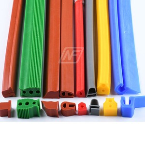 Tùy chỉnh màu xanh rắn Silicone ép đùn niêm phong dải cao su dải cao su chịu nhiệt độ cao Silicone niêm phong dải - Product Image 5