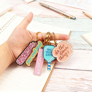 Nouveau style porte-clés en métal, porte-clés en alliage de dessin animé, pendentif artisanal en métal miniature personnalisé en gros - Product Image 3