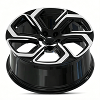 Jantes de voiture forgées monobloc CF WHEEL 18x8 19x8.5 5x120 Noir brillant usiné pour Mercedes BMW Performance Racing Modification