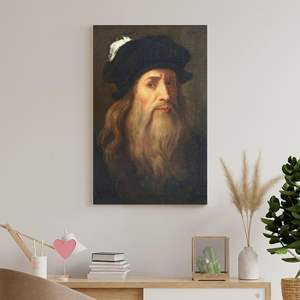 <span class=keywords><strong>Leonardo</strong></span> Da Vinci ritratto rinascimentale <span class=keywords><strong>pittura</strong></span> e arti murali decorazione per la casa classica artista italiano tela arte della parete - Product Image 6