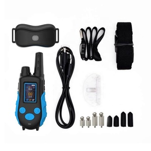 <span class=keywords><strong>Collar</strong></span> de entrenador de perros con control remoto con sonido de advertencia, vibración, descarga eléctrica, zumbador, equipo de entrenamiento de agilidad ligera - Product Image 2