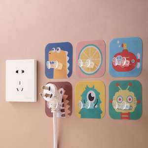 Gancho Adhesivo SY Sin Perforaciones, Organizador de Pared con Diseño de Animal de Dibujos Animados, Soporte Multifuncional para Cables y Enchufes - Product Image 3