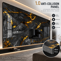 Nouveau design moderne, panneau mural en PVC à motif damassé, imperméable et ignifuge, pour la décoration de la maison, des hôtels, des bureaux et des bâtiments