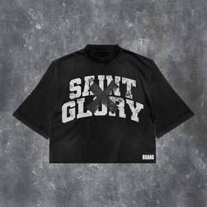 Personalizado 250 Gsm 100% algodón pesado de gran tamaño camiseta Boxy Fit serigrafía Crop Vintage camiseta para hombres - Product Image 2