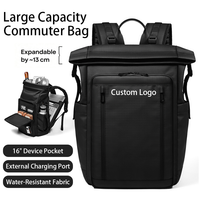 Tas Ransel Anti Air untuk Pria, Kapasitas Besar, Muat Laptop 17 Inch, Anti Maling, Dilengkapi USB Charging, Cocok untuk Bisnis, Perjalanan, Kantor, dan Komuter, Logo Custom