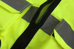 Gilet HBC Design traspirante per bambini Hi Vis con nastro riflettente in Nylon giallo giubbotto di sicurezza resistente uniforme medica - Product Image 3