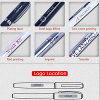 Nouveau stylo gel à pression couleur Morandi 2026, encre multicolore 0,5 mm, papeterie étudiante, stylo publicitaire en plastique avec logo